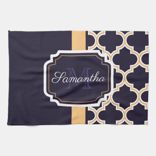 クローバーパターン キッチンタオル (横)