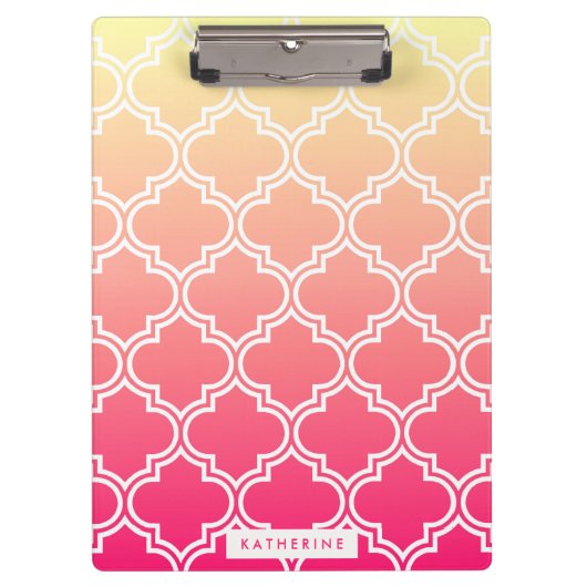 クローバーパターン クリップボード (正面)