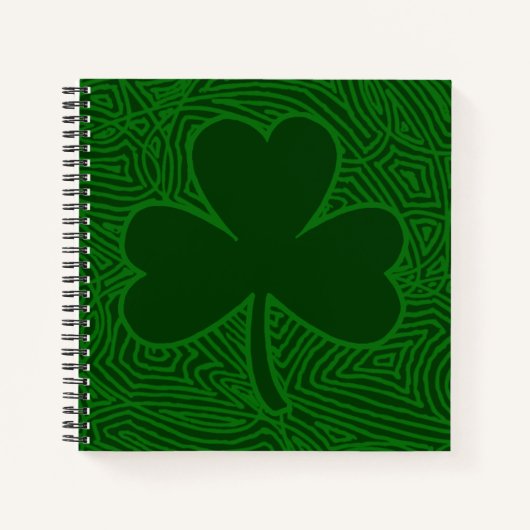 クローバーパターン ノートブック (正面)