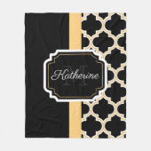 クローバーパターン フリースブランケット (正面)