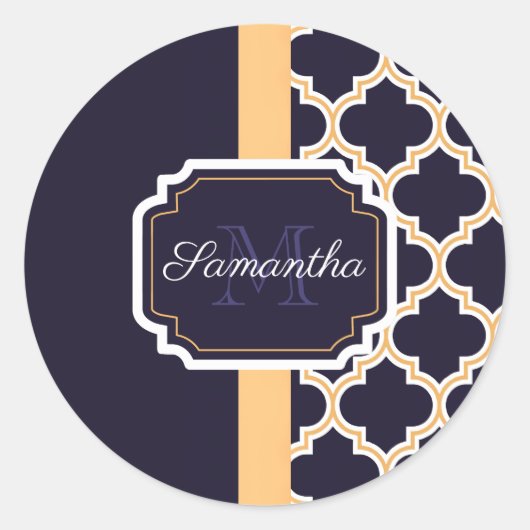 クローバーパターン ラウンドシール (正面)