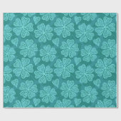 クローバーパターン ラッピングペーパー (フラット)