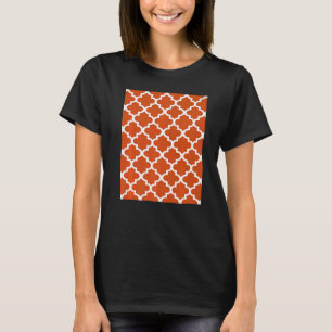 クローバーパターン(焼き付けられたオーランの白い輪郭) Tシャツ