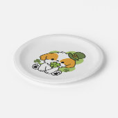 クローバーパップラブ – St. Patrick's Day Dog Design ペーパープレート (アングル)