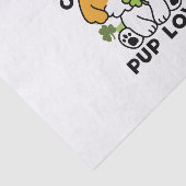 クローバーパップラブ – St. Patrick's Day Dog Design 薄葉紙 (詳細)