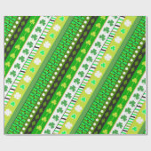 クローバーパトリックの日のシャムロック ラッピングペーパー (フラット)