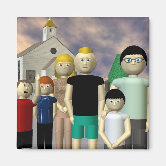 クローバービーチ磁石 マグネット (正面)