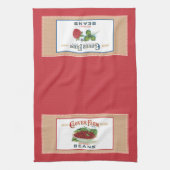 クローバーファームラベル台所用タオル キッチンタオル (縦)
