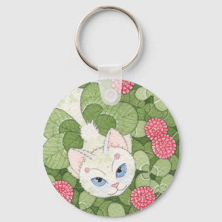 クローバーフェアリー猫 キーホルダー