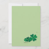 クローバーフレーム写真 招待状 (裏面)