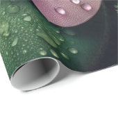 クローバーフローラピンクとグリーンオキザリス ラッピングペーパー (ロールコーナー)