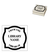 クローバーブックプレート – ライブラリ ラバースタンプ (押印)