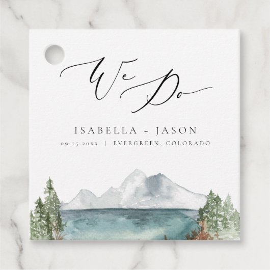 クローバーボホ素朴マウンテンレイク結婚ズ フェイバータグ (正面)