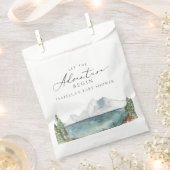 クローバーマウンテンレイクアドベンチャーベビーシャワー フェイバーバッグ (クリップ留めされた状態)