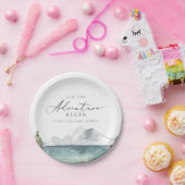 クローバーマウンテンレイクアドベンチャーベビーシャワー ペーパープレート (パーティー)