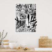 クローバーマンガパネル ポスター (キッチン)