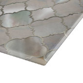 クローバーモロッコパターン真珠母 カッティングボード (角)