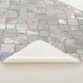 クローバーモロッコパターン真珠母 シェルパブランケット (3/4)