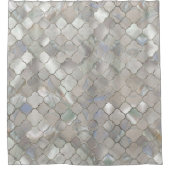 クローバーモロッコパターン真珠母 シャワーカーテン (正面)