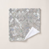 クローバーモロッコパターン真珠母 バスタオルセット (ウォッシュタオル)