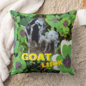 クローバーヤギの幸運のお客様。文字装飾用クッション クッション (ブランケット)