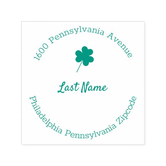 クローバーラウンド セルフインキングスタンプ (デザイン)