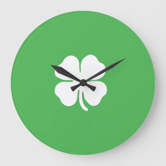 クローバーリーフラウンド（大）壁時計 ラージ壁時計 (正面)