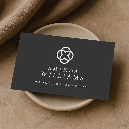 クローバーロモダンゴラグジュアリーブティックダークグレー 名刺