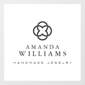 クローバーロモダンゴラグジュアリーブティックホワイト ウィンドウサイン (シート)