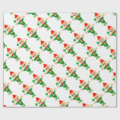 クローバー付きラッキーなラッキーなレプレシャン ラッピングペーパー (フラット)