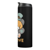 クローバー付きラッキーアップ – 聖パトリックの日の贈り物 タンブラー (回転右)