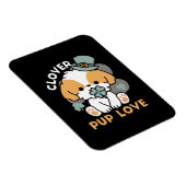 クローバー付きラッキーアップ – 聖パトリックの日の贈り物 マグネット (右側)