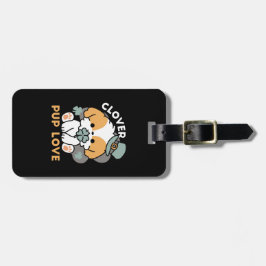 クローバー付きラッキーアップ – 聖パトリックの日の贈り物 ラゲッジタグ