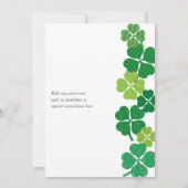 クローバー招待状 招待状 (裏面)