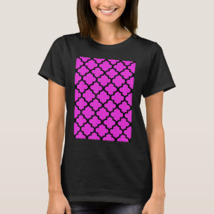 クローバー模様(紫ピンク) Tシャツ