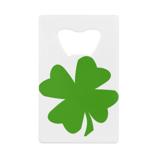 クローバー画像 クレジットカード栓抜き (正面)
