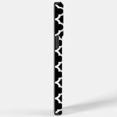 クローバー白黒パターンモノグラム Case-Mate iPhoneケース (裏面 / 右)