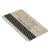 クローバー素朴Save the Date Magnet, Ebony マグネット (右側)