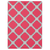 クローバー赤と灰色 クリップボード (裏面)