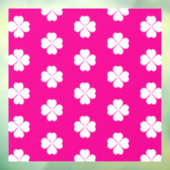 クローバー風味の窓が貼り付いている ウィンドウサイン (シート3)