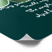 クローバー – アイリッシュ諺プリント ポスター (角)