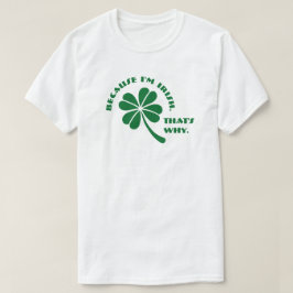 クローバー – アイルランド人だから Tシャツ