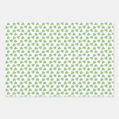 クローバー、シャムロック、ハズアイリッシュビア ラッピングペーパーシート (正面2)