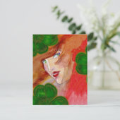 クローバー セント パトリック デーのパーティー招待状 ラッキー レディ 招待状 (スタンド正面)