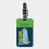 クローバー | ディノランチ ラゲッジタグ (正面縦)