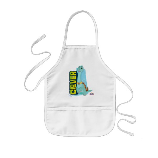 クローバー | ディノランチ 子供用エプロン (正面)