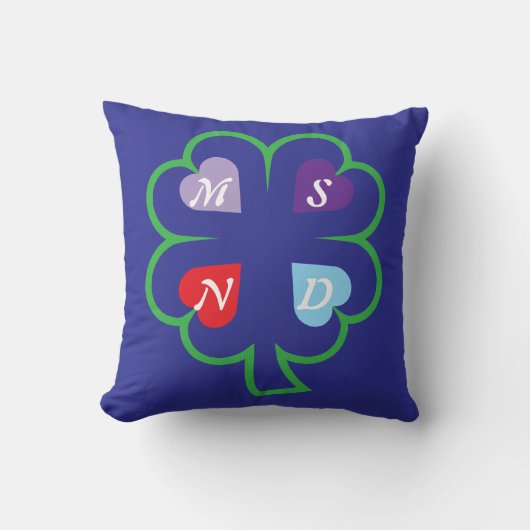 クローバー(ハート) クッション (正面)