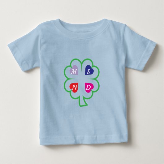 クローバー(ハート) ベビーTシャツ (正面)