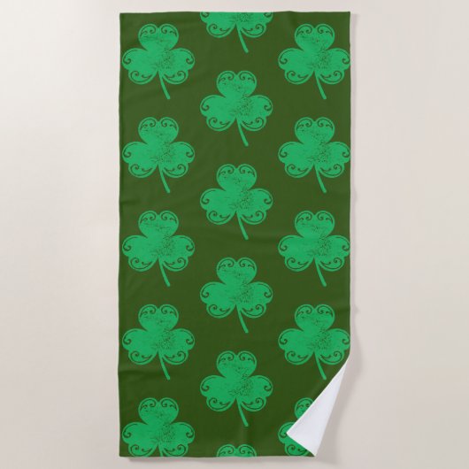 クローバー ビーチタオル (正面)