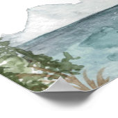 クローバー マウンテンレイク パイン ブライダルシャワー ウェルカム ポスター (角)